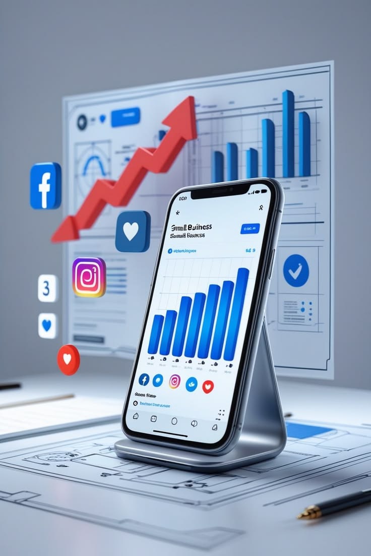 Instagram Growth & Engagement Chart Template for Business